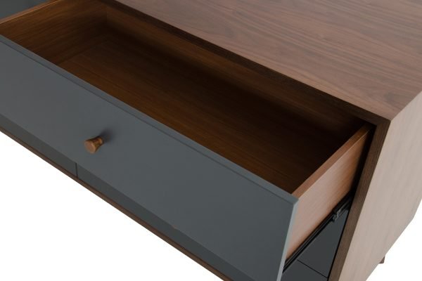 Nova Domus Dali Mid-Century Grey & Walnut Dresser