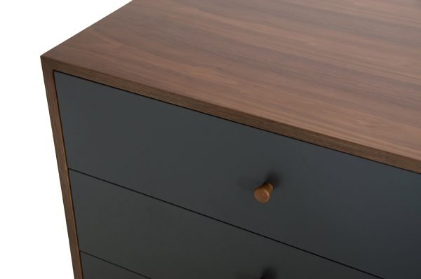 Nova Domus Dali Mid-Century Grey & Walnut Dresser - Image 4