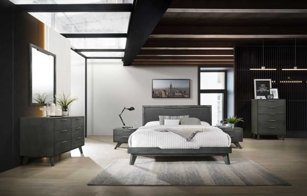 Nova Domus Soria Modern Grey Wash Bedroom Set - Image 2