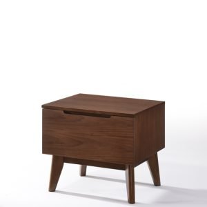 Modrest Lewis Mid-Century Modern Walnut Nightstand