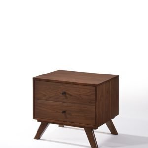 Modrest Addison Mid-Century Modern Walnut Nightstand