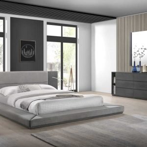 Nova Domus Jagger California King Modern Grey Bed