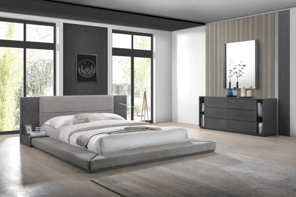 Nova Domus Jagger California King Modern Grey Bed