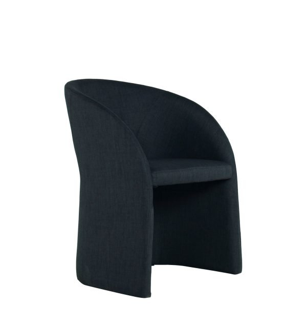 Modrest Brea - Charcoal Fabric Dining Chair - Image 3