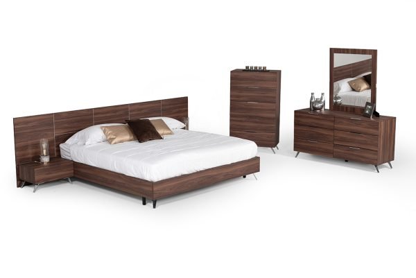 Nova Domus Brooklyn Italian Modern Walnut Bed - Image 2