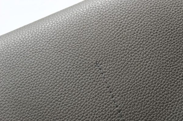Divani Casa Brustle - Modern Dark Grey Eco-Leather 89" Sofa - Image 4