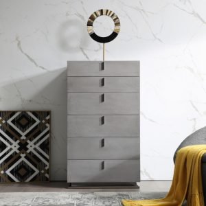 Modrest Buckley - Modern Grey Crackle Chest