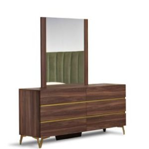 Nova Domus Calabria Modern Walnut Mirror