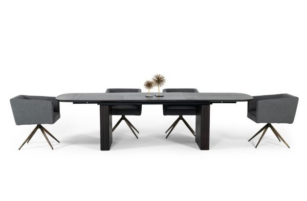 Modrest Calhoun - Modern Smoked Oak Extendable Dining Table - Image 5