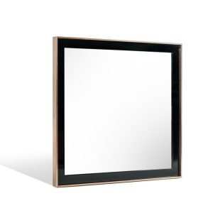 Nova Domus Cartier Modern Black & Rosegold Mirror