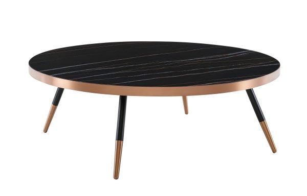 Modrest Cayson - Modern Black Ceramic Coffee Table - Image 2