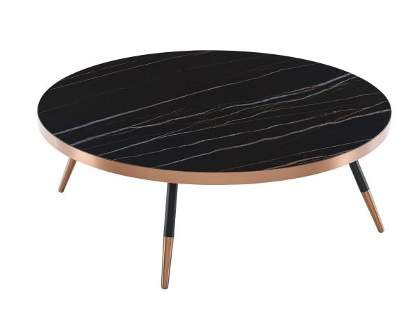 Modrest Cayson - Modern Black Ceramic Coffee Table - Image 3
