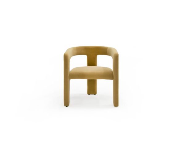 Modrest Cherish - Modern Tan Fabric Dining Chair - Image 2