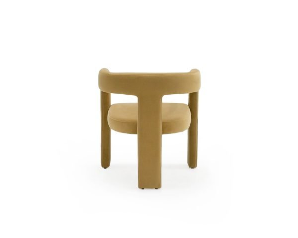 Modrest Cherish - Modern Tan Fabric Dining Chair - Image 4