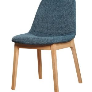 Modrest Chrissy - Modern Blue Fabric Dining Chair (Set of 2)