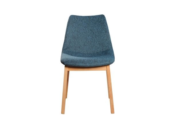 Modrest Chrissy - Modern Blue Fabric Dining Chair (Set of 2) - Image 2