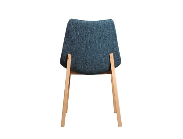 Modrest Chrissy - Modern Blue Fabric Dining Chair (Set of 2) - Image 4