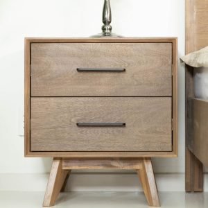 Modrest Claire - Contemporary Walnut NIghtstand
