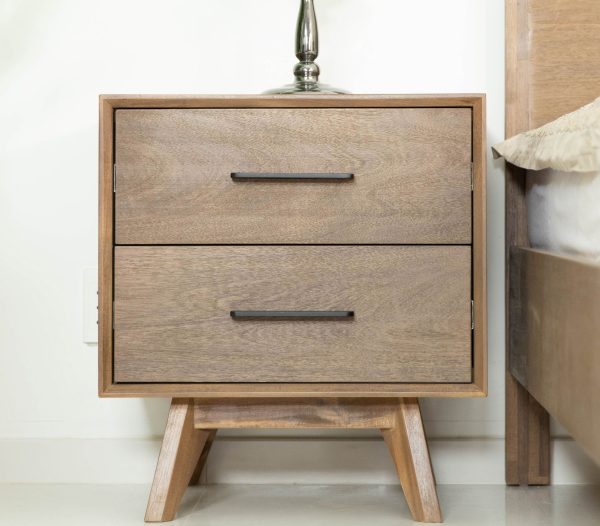 Modrest Claire - Contemporary Walnut NIghtstand
