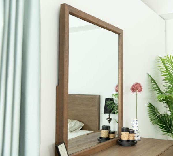 Modrest Claire - Contemporary Walnut Mirror