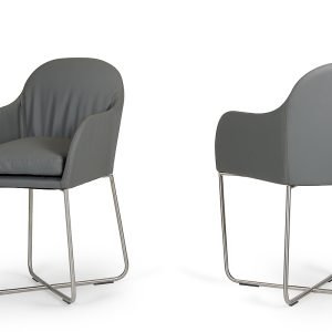 Modrest Sweeny Modern Grey Dining Chair