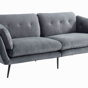Divani Casa Cody - Modern Dark Grey Fabric Sofa