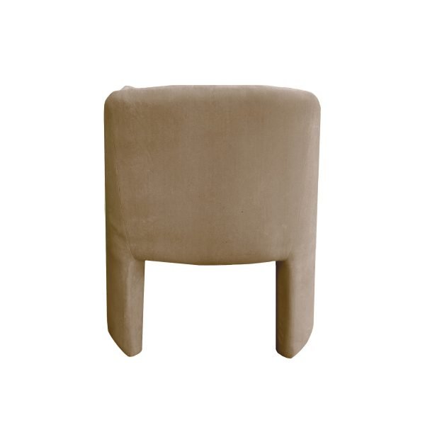 Modrest Danube - Modern Beige Fabric Dining Chair - Image 3