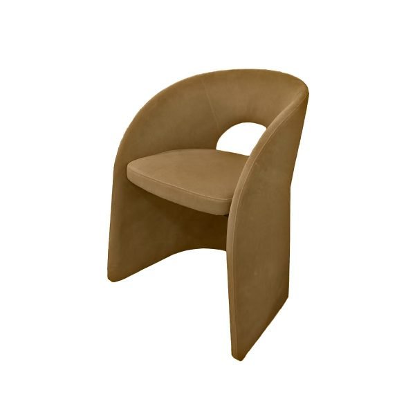 Modrest Brea - Modern Tan Fabric Dining Chair