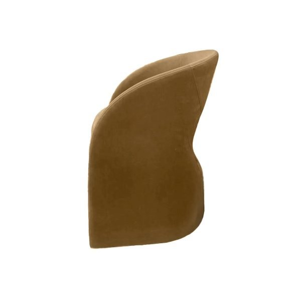 Modrest Brea - Modern Tan Fabric Dining Chair - Image 4