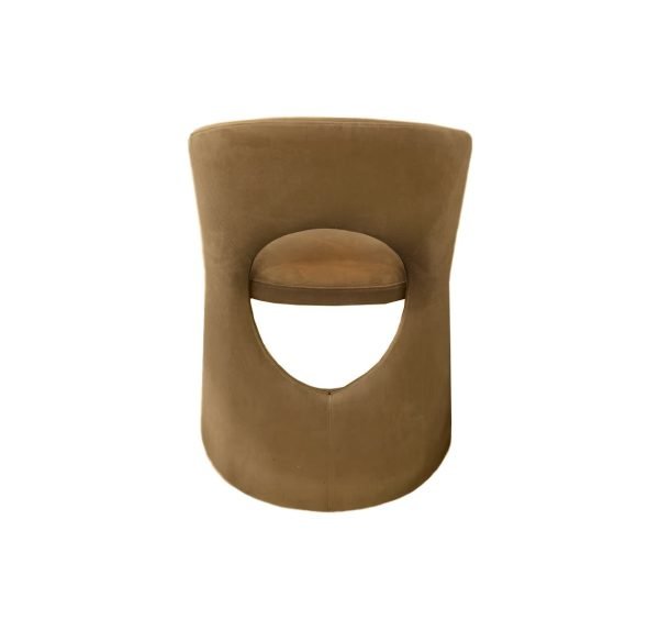 Modrest Brea - Modern Tan Fabric Dining Chair - Image 3
