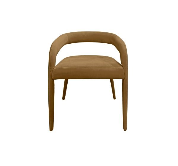 Modrest Mundra - Modern Tan Fabric Dining Chair - Image 2