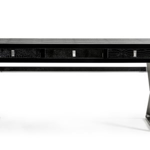 A&X Congress Transitional Black Crocodile Desk