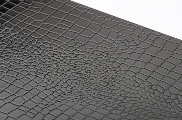 A&X Congress Transitional Black Crocodile Desk - Image 5