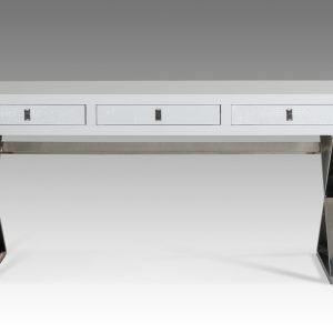 A&X Congress Transitional White Crocodile Office Desk