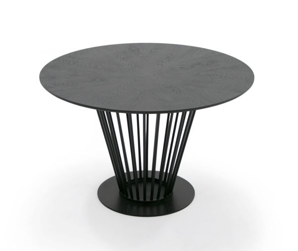 Modrest Conroy - Modern Black Round Dining Table