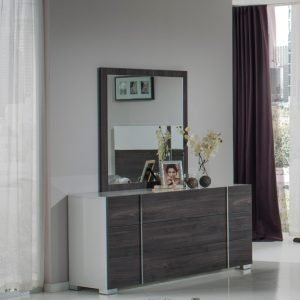 Nova Domus Corrado Italian Modern Grey Mirror
