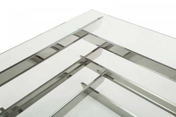 Modrest Upton Modern Square Glass Coffee Table - Image 3