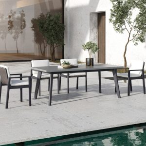 Renava Cuba - Outdoor Concrete Dining Table Set
