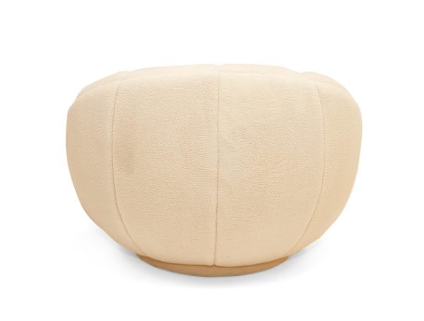 Modrest Dacano - White Sherpa Accent Chair - Image 3
