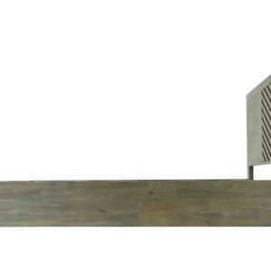Modrest Daisy Mid-Century Dark Acacia Bed