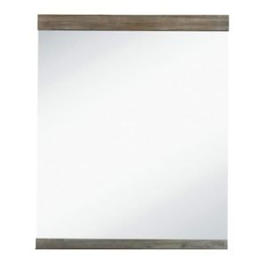 Modrest Daisy Mid-Century Dark Acacia Mirror