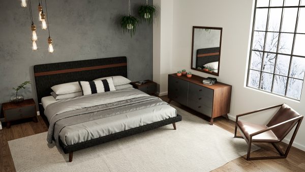 Nova Domus Dali Mid-Century Grey & Walnut Dresser - Image 5