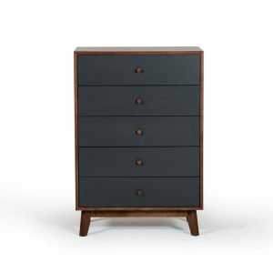 Nova Domus Dali Mid-Century Grey & Walnut Chest