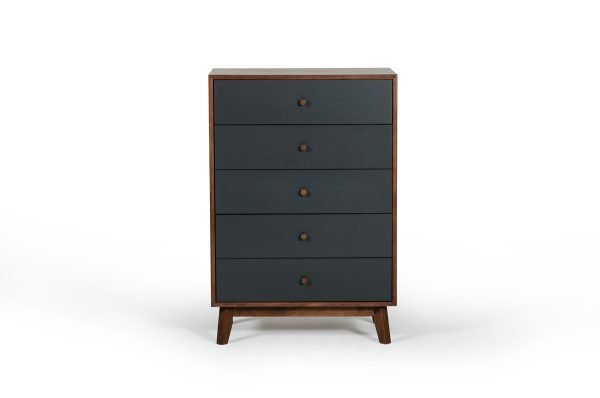 Nova Domus Dali Mid-Century Grey & Walnut Chest
