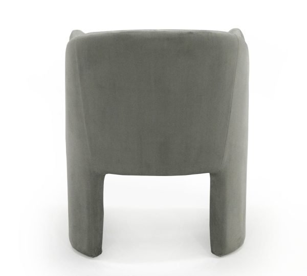 Modrest Danube Modern Grey Fabric Dining Chair - Image 4