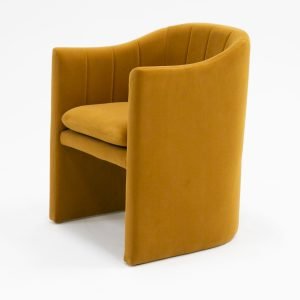 Modrest Danube - Modern Burnt Orange Fabric Dining Chair