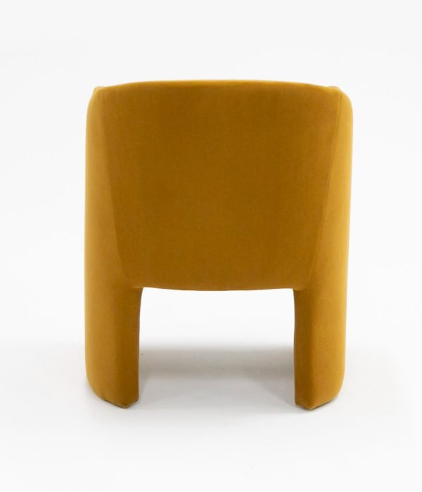 Modrest Danube - Modern Burnt Orange Fabric Dining Chair - Image 4