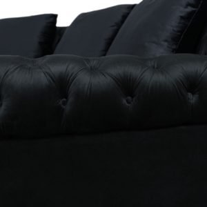 Divani Casa Darla - Modern Black Velvet Circular Sectional Sofa