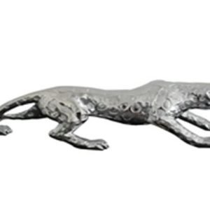 Modrest Jaguar Modern Silver Sculpture 24"