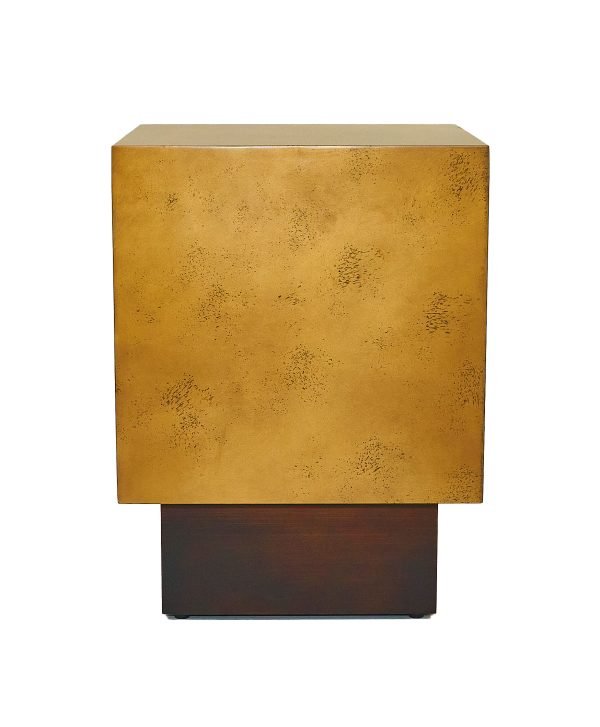 Modrest Derek - Modern Metal & Antique Copper End Table